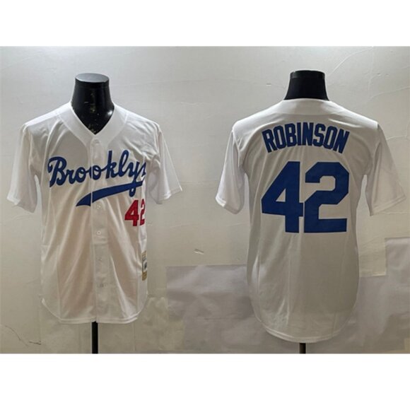 Mens Youths Kids Womens Jackie Robinson White Stitched Jersey